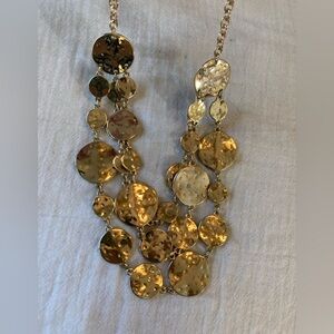 Hammered Design Layered‎ Necklace